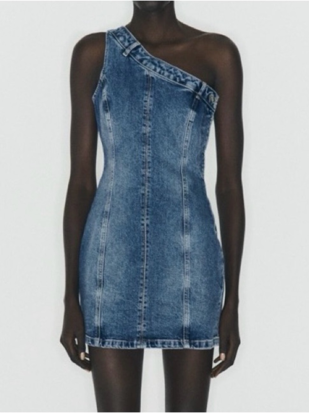 Zara denim mini dress